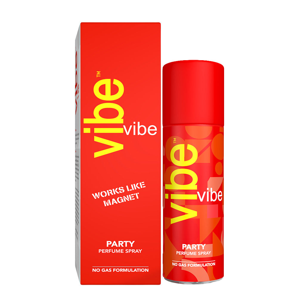 Vibe Perfume Spray with no gas formulation-Party 120 ML