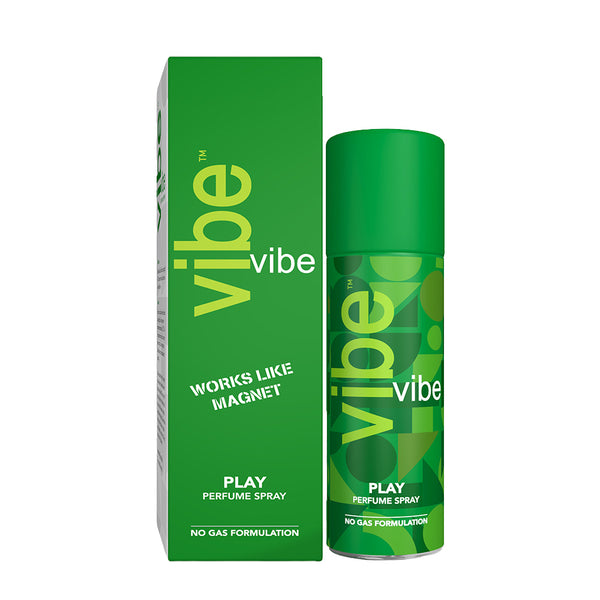 Vibe Perfume Spray with no gas formulation-Play 120 ML
